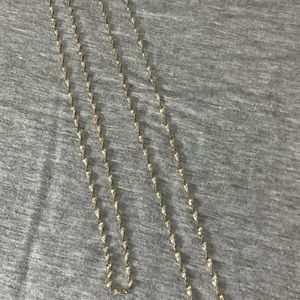SET OF TWO 19” GOLD OVER STERLING SILVER NECKLACES!